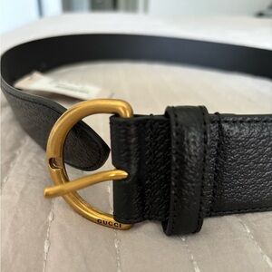 Black Gucci Belt - Minimalist Size 95